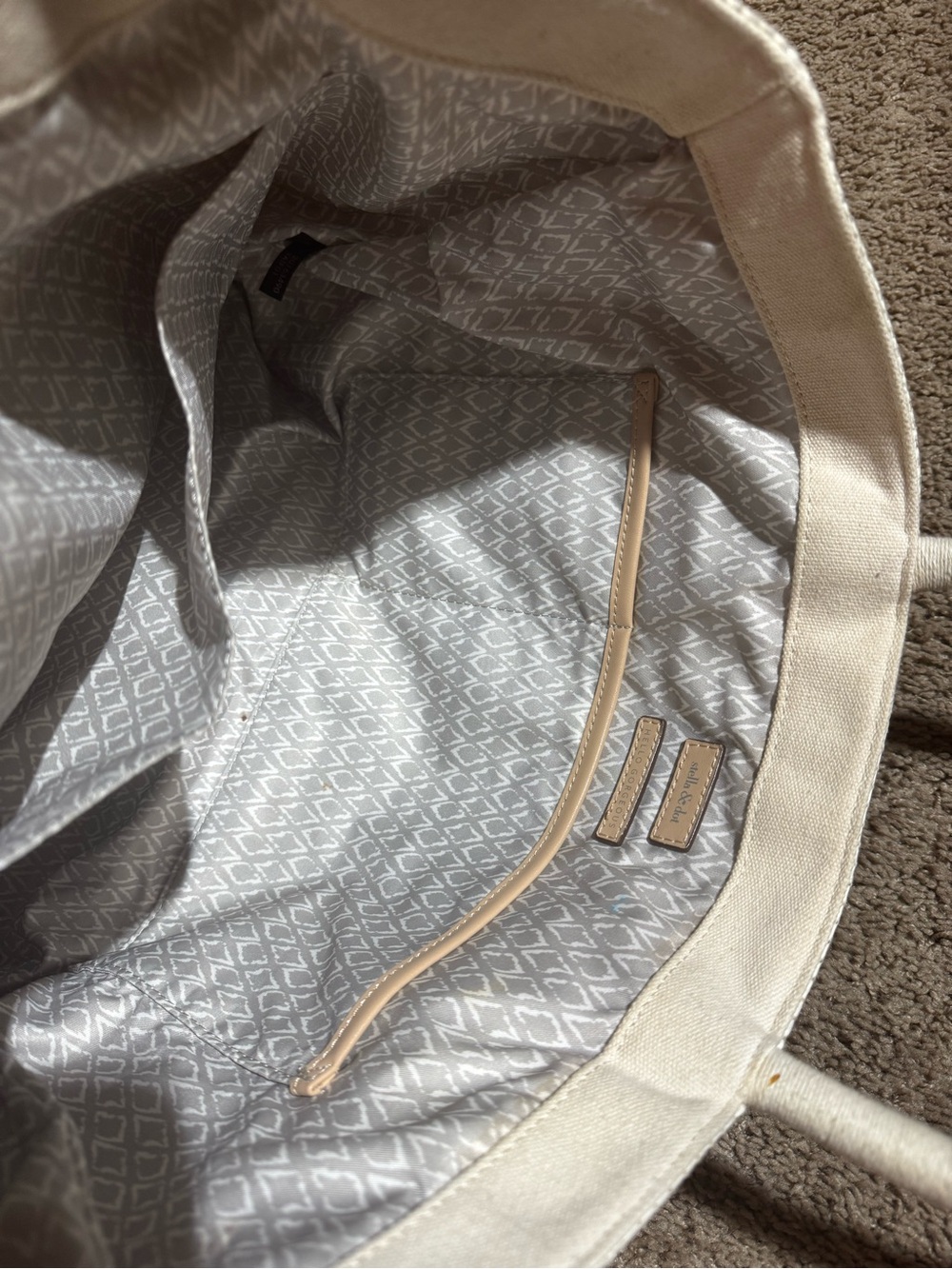 STELLA & DOT Cay Raffia Tote Bag - Picture 4 of 4